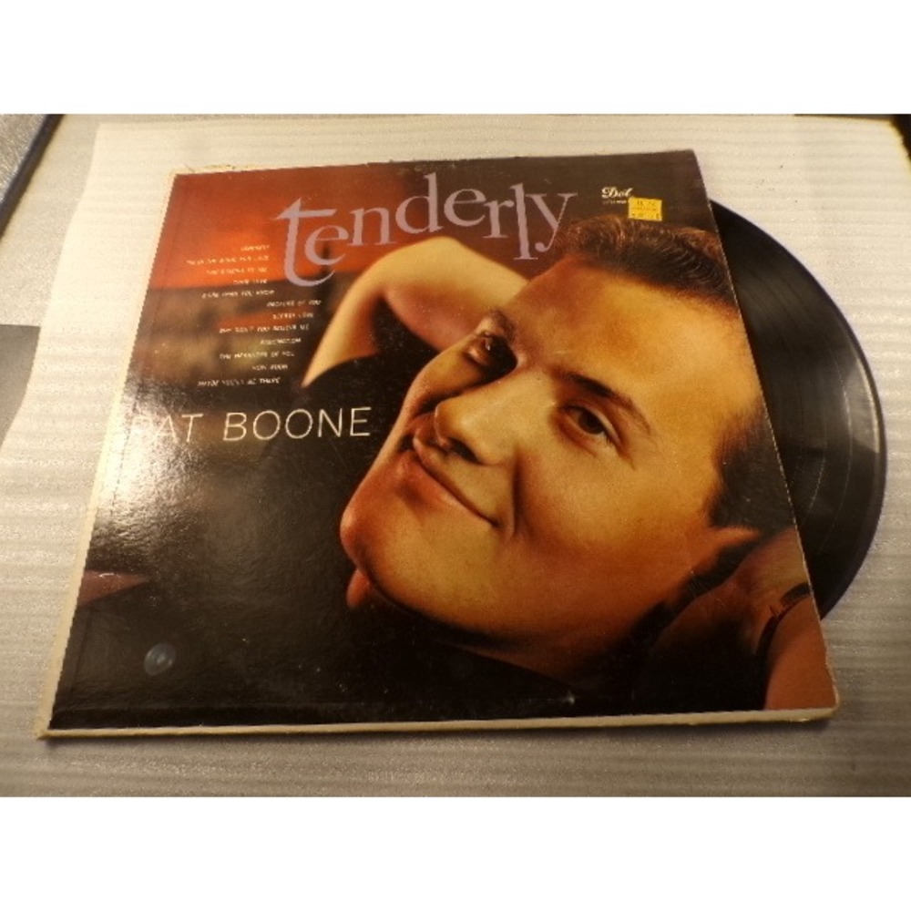 Pat Boone Tenderly Vinyl Record LP Dot Record DLP3121 4th Anniversary Album 1958